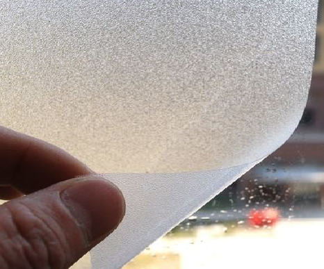 师宗玻璃门外面粘广告用什么材料好？